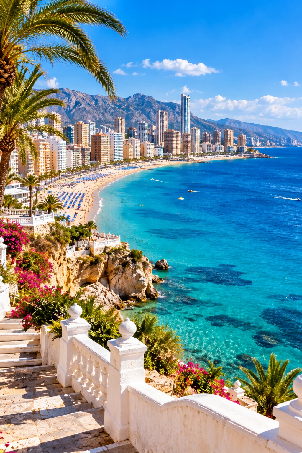 Benidorm Spain Mediterranean coastline